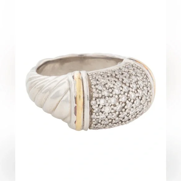 David Yurman Metro Diamond Ring 6.25